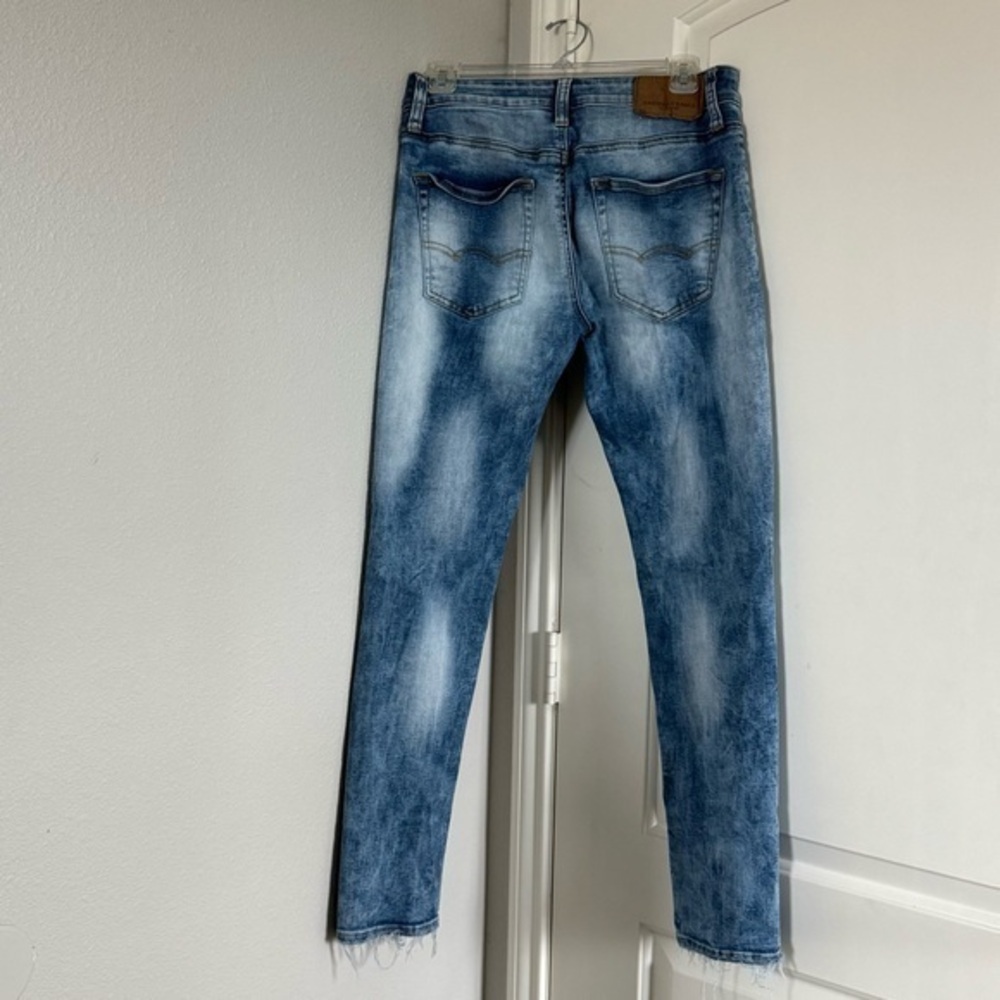 American Eagle Outfitters Mens Slim Skinny Jeans Blue Stretch Pocket 29 x 30 - Picture 9 of 9